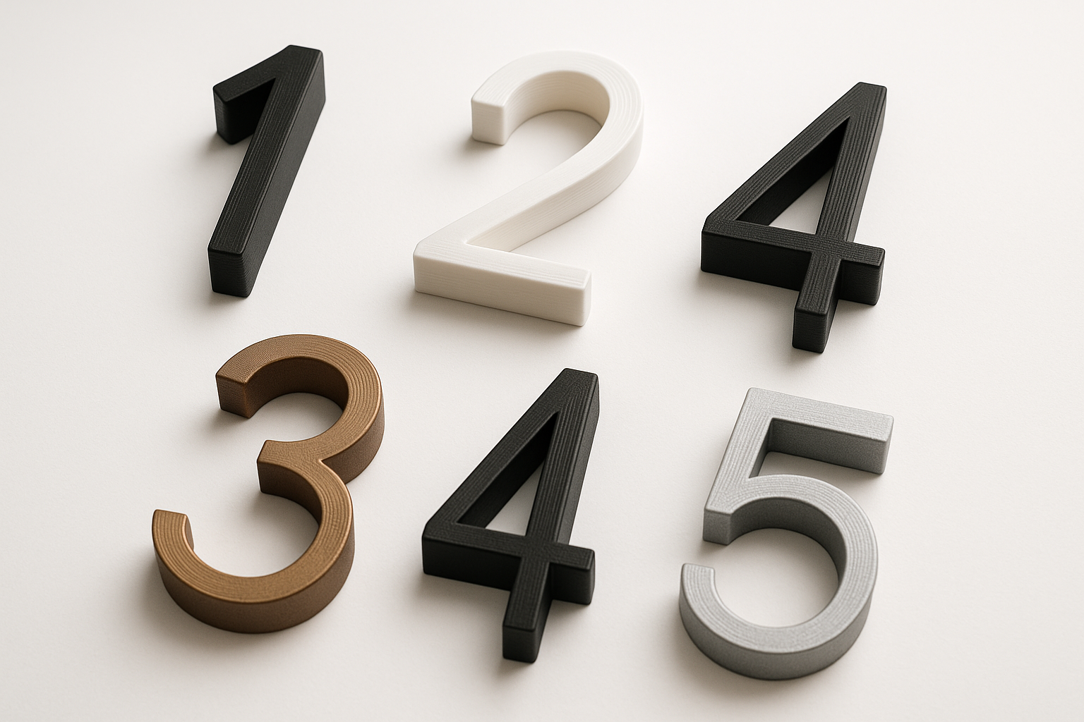 3d printed house numbers products