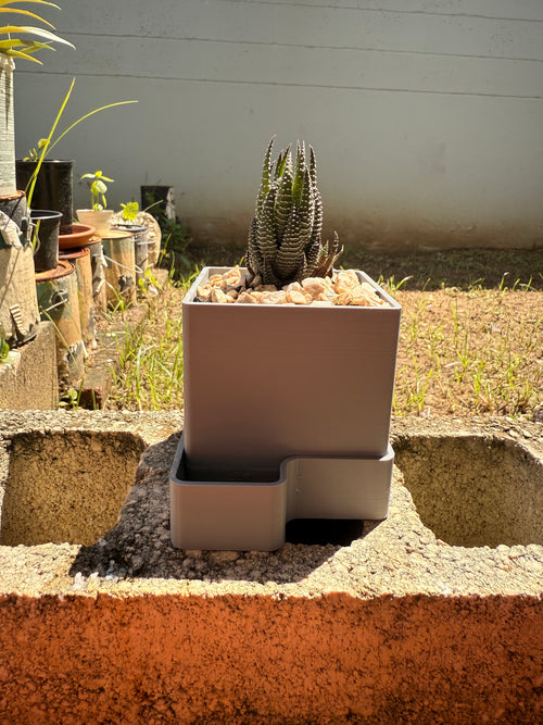 Small Self-Watering Planter - 3D Printed PLA