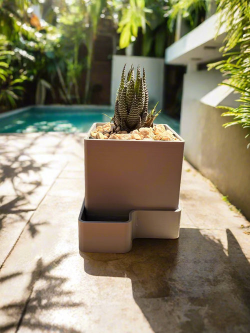 Small Self-Watering Planter - 3D Printed PLA